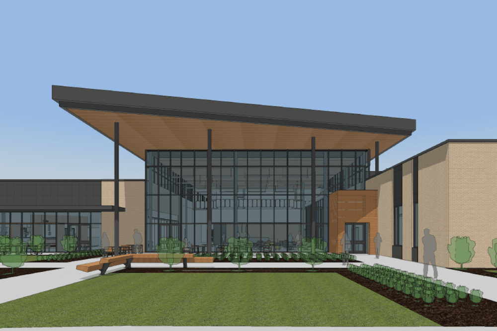 The CTE Center is set to open prior to the 2026-27 school year. (Rendering courtesy Plano ISD)