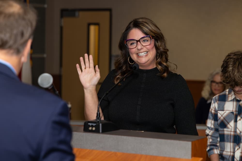 swearing in
