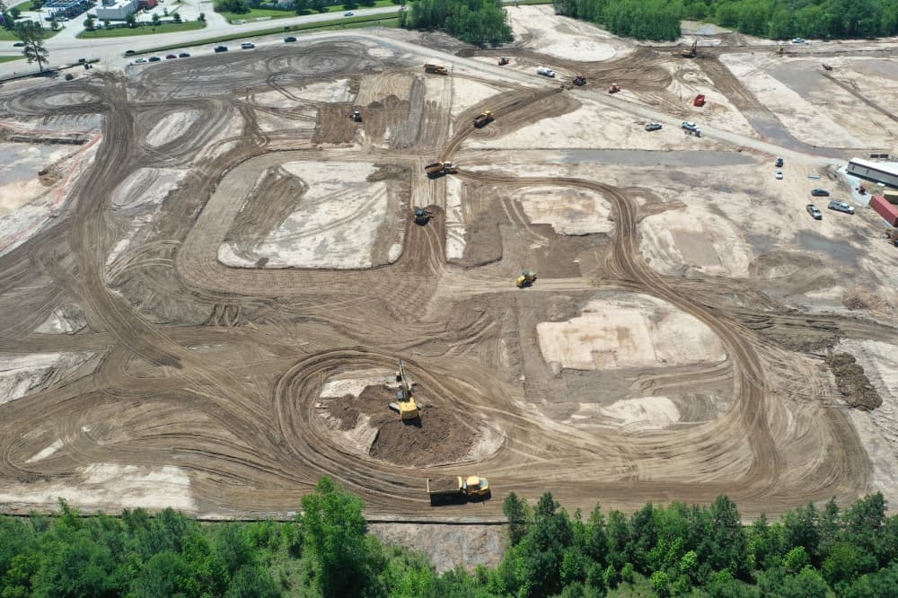 On roughly 63 acres of land at the northeast corner of E. Louetta Road and Lexington Blvd., construction began in early 2024 on a two-phase project, which will include a 51,000-square-foot logistics building, training props and an education building, which will also house administrative space. (Courtesy Spring Fire Department)