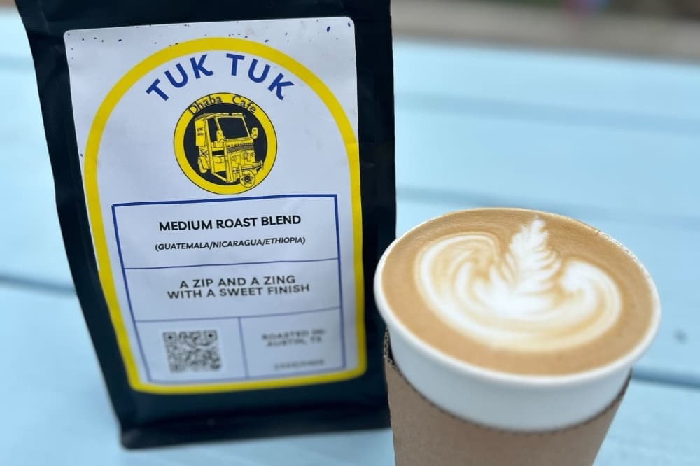 Mobile coffee cart Dhaba Cafe now serving drinks in far Northwest Austin coffee trailer