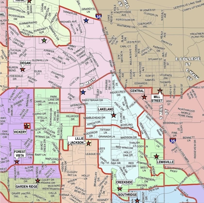 Boundary adjustments if Creekside Elementary closes.