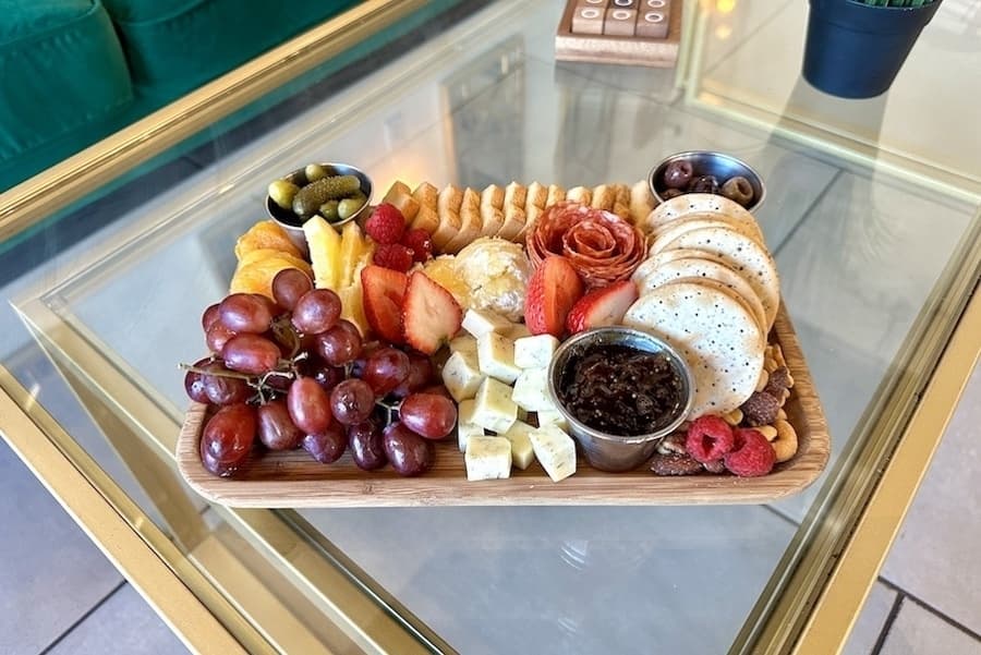 fruit and cheese board