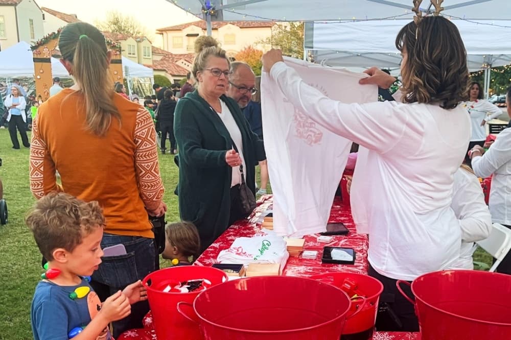 t-shirt being sold