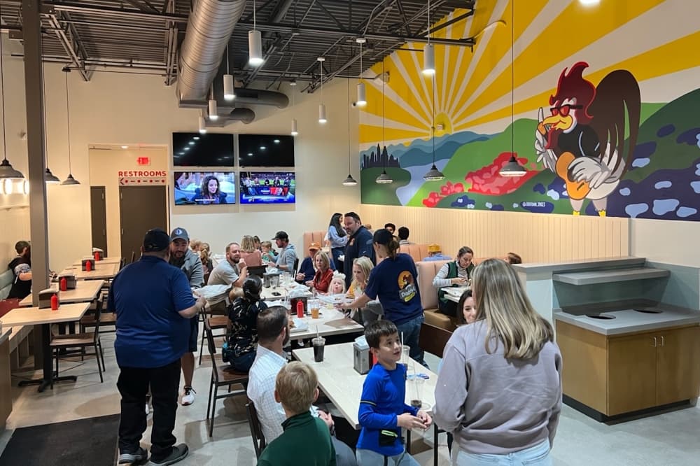 An image of the inside of the new location. 
