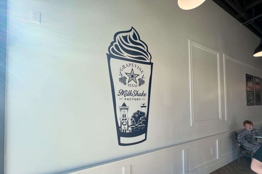 Milkshake factory sign
