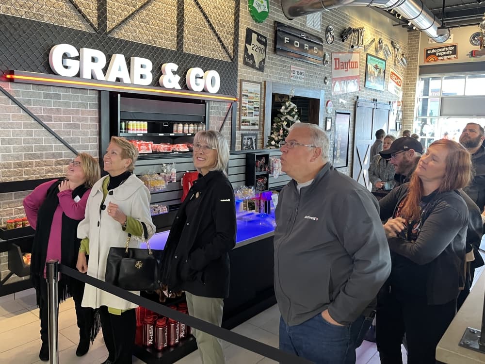 Customers in line
