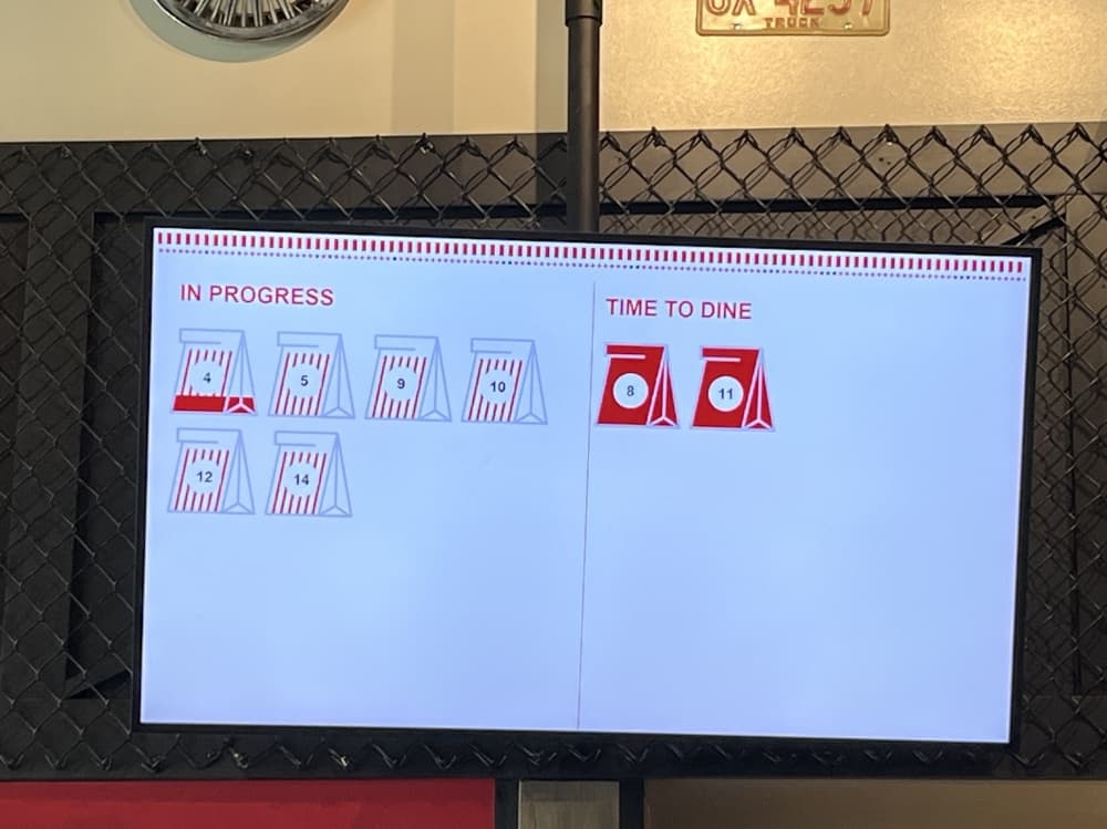 Food ready sign
