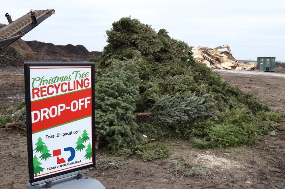 Texas Disposal Systems encourages Central Texas to recycle Christmas trees, holiday decorations