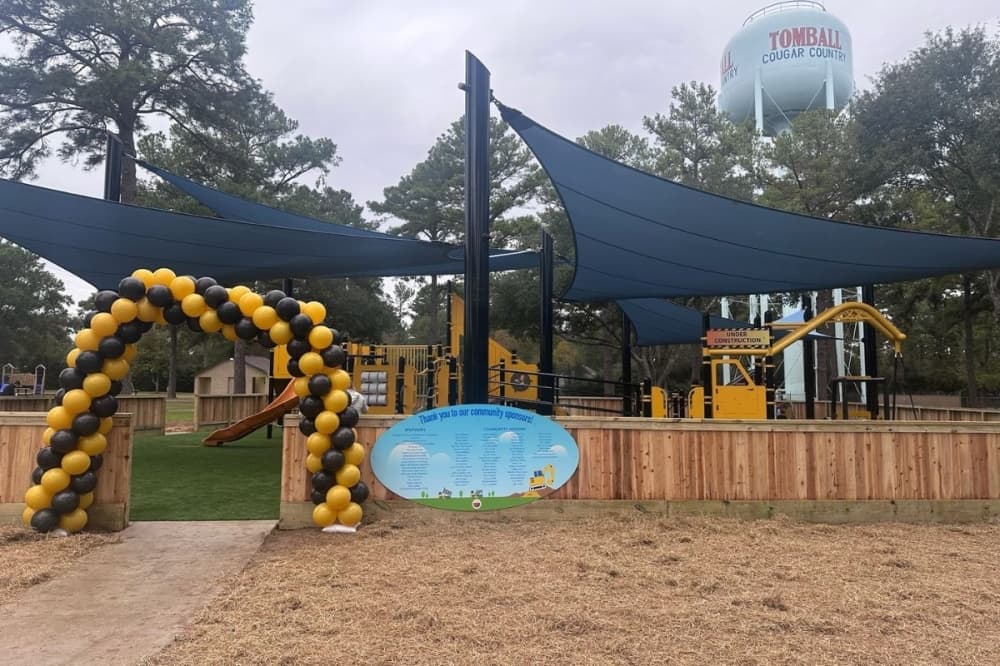 Louie's Together Playground is located at Juergens Park in Tomball. (Lizzy Spangler/Community Impact)