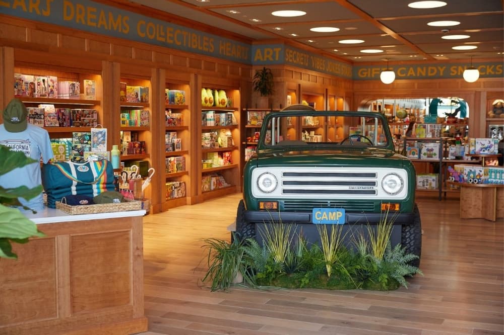 The Camp store will also feature a permanent retail space that sells toys, clothes, accessories and also features a slime creation station, a splatter room, playable trucks and a party room for birthdays, per the release. (Courtesy Camp)