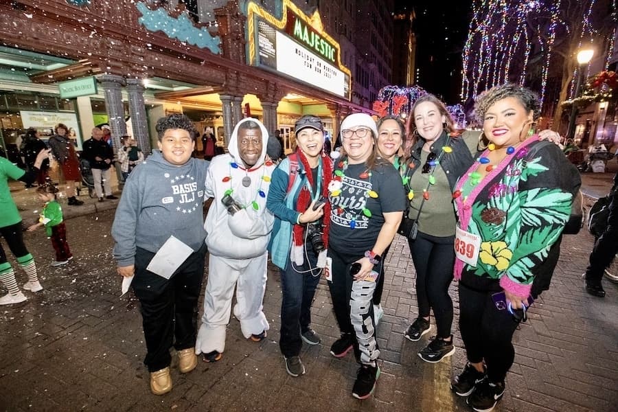 The Holidays on Houston Fun Run will take place at Travis Park Dec. 17. (Courtesy Holidays on Houston Street)

