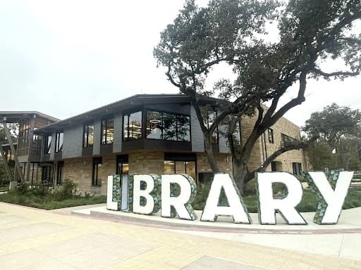 The exterior of a public library 