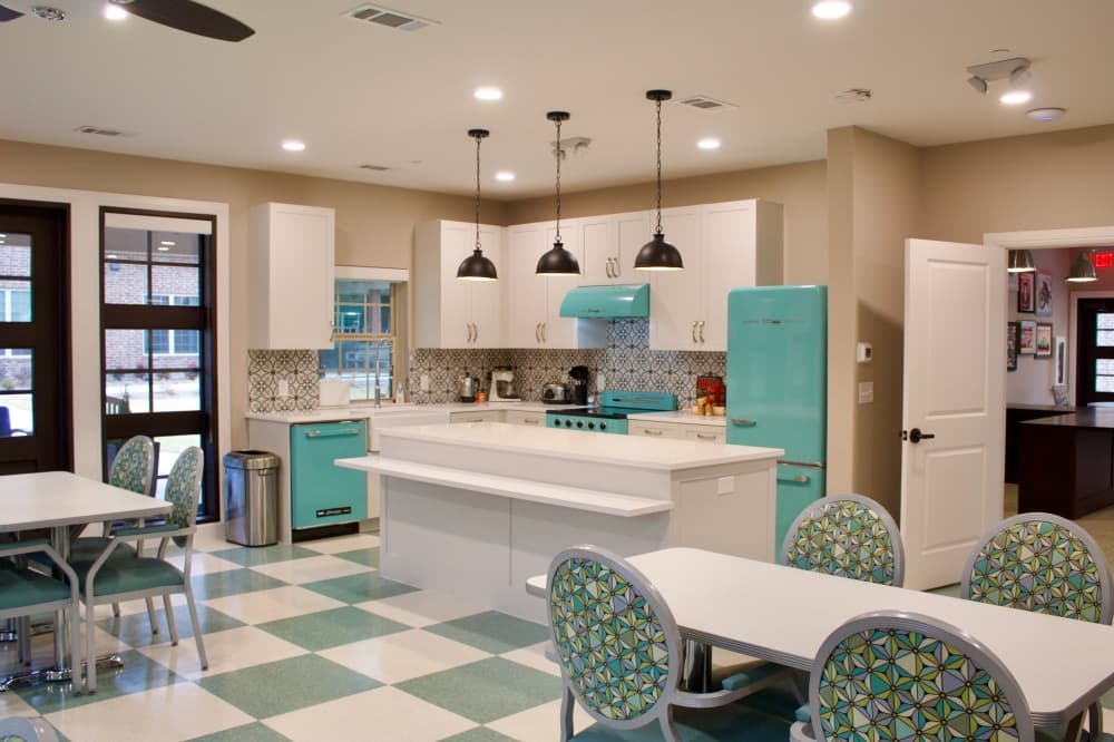 retro-style kitchen