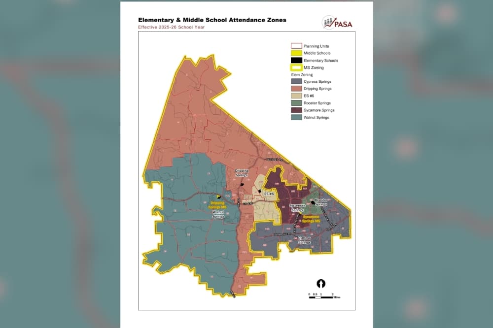 New Dripping Springs ISD elementary and middle school attendance zones finalized