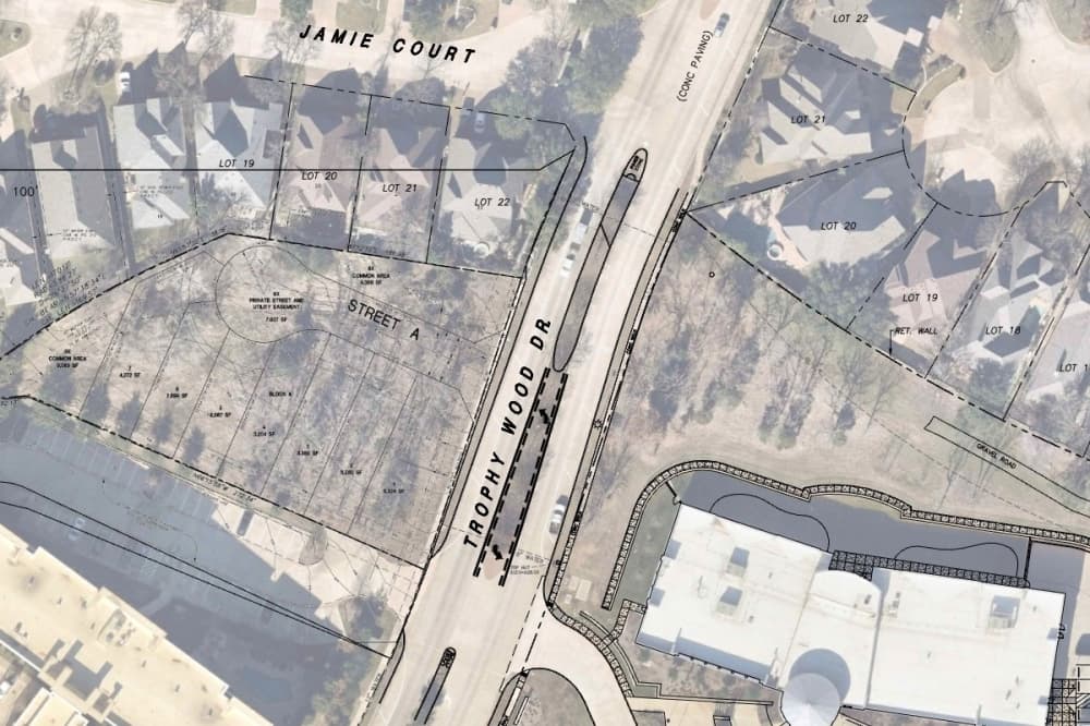 map of where the road work will happen