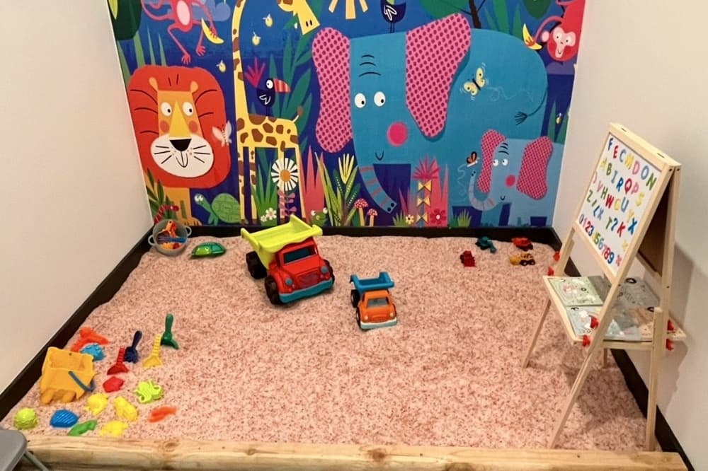 salt therapy sand box