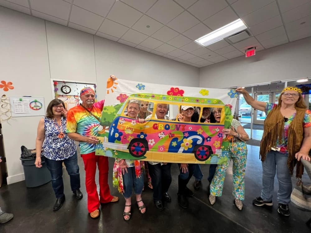 An image of a 70s event hosted at the center. 