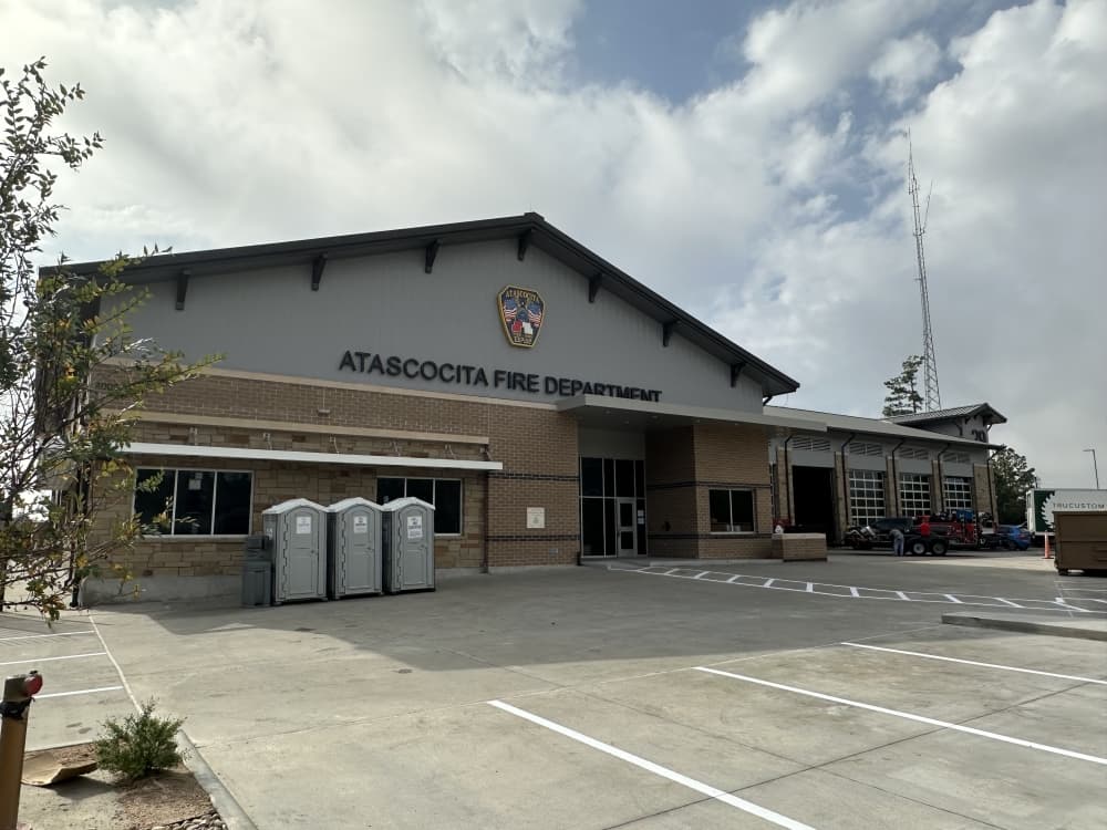 Construction is nearing completion on Atascocita Fire Department's Station 29, located at 4000 Atascocita Road, Humble. (Hannah Brol/Community Impact) 
