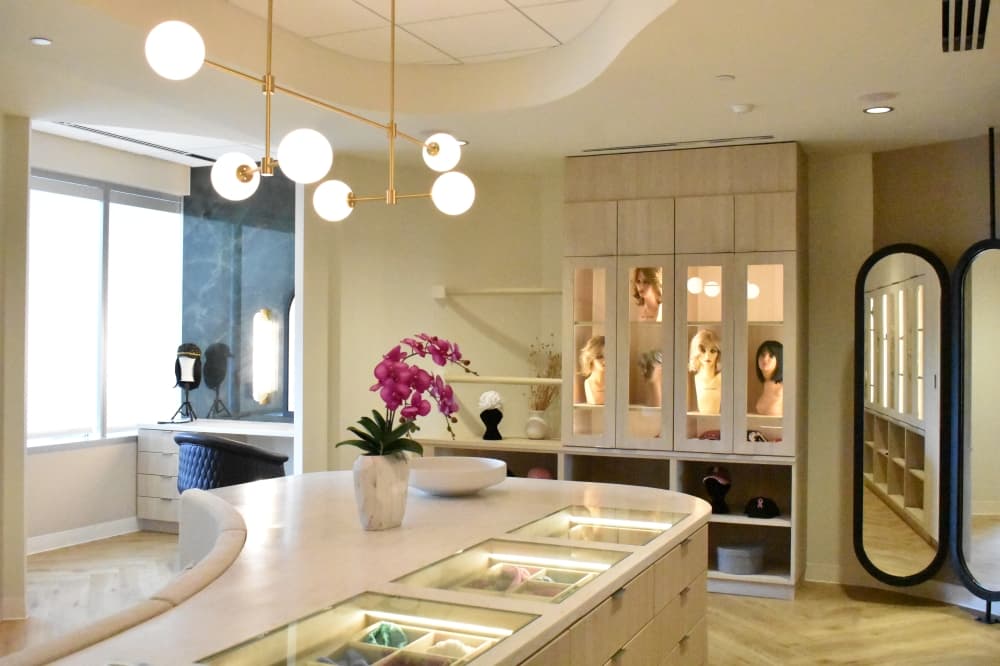 a hair salon interior