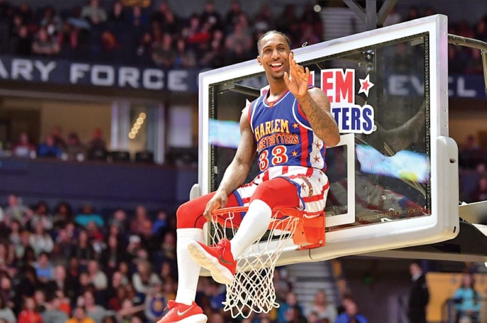 The Harlem Globetrotters will perform H-E-B Center at Cedar Park on Feb. 8. (Courtesy Harlem Globetrotters)