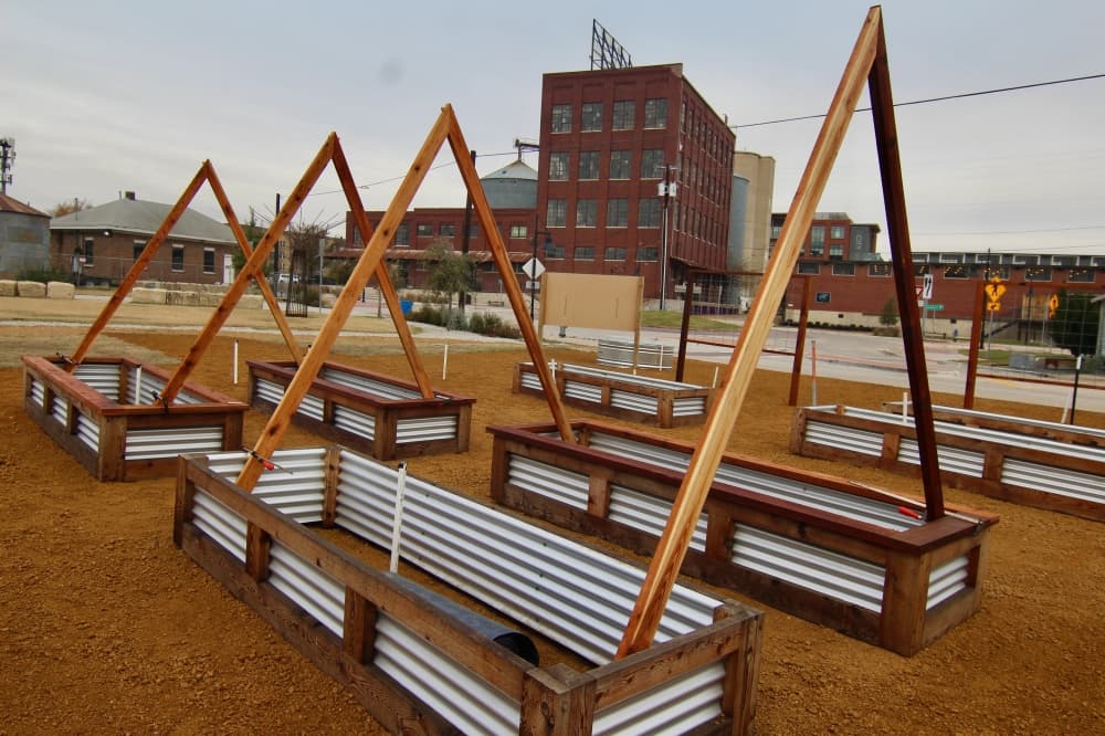 Unfinished garden beds