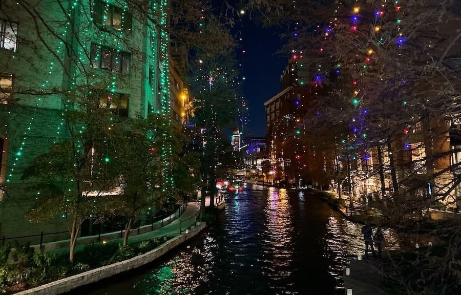 Holiday lights on the San Antonio River Walk are on display for free until Jan. 12. (Courtesy city of San Antonio)