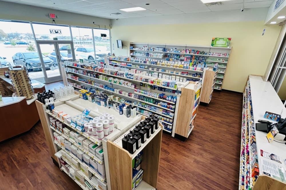 An image of the inside of the pharmacy. 