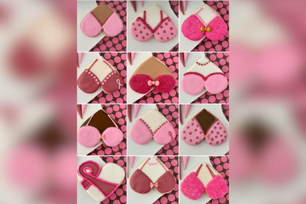 An image of cookies decorated by the business. 