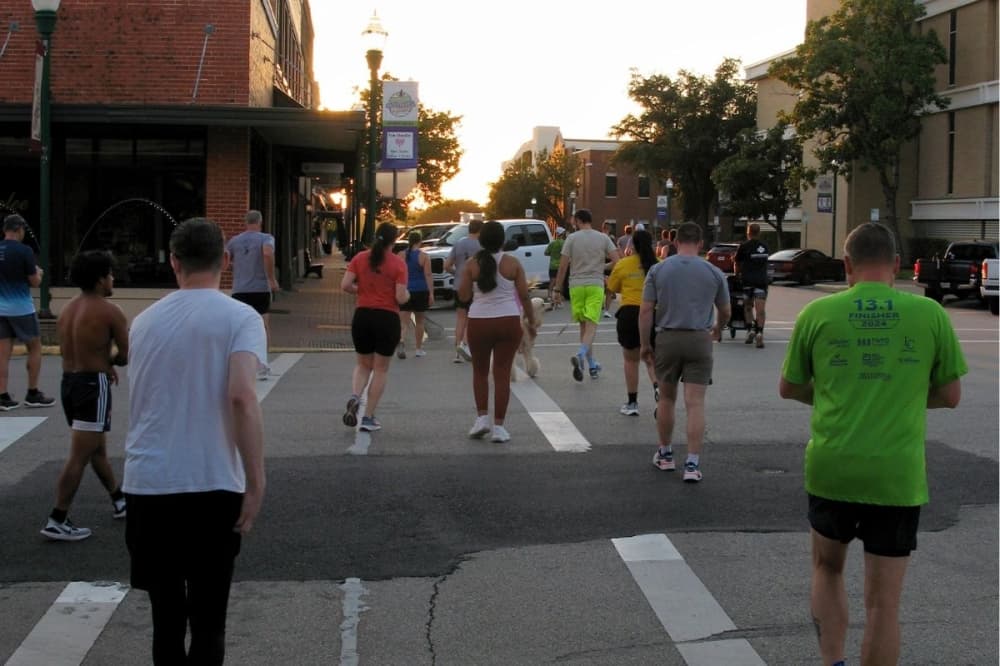 The first run was on July 21, 2022, and what started as a group of five to 10 people has grown to a core group of 30 members with a total of over 175 participants, Litton said. (Courtesy Fass Brewing Run Club)