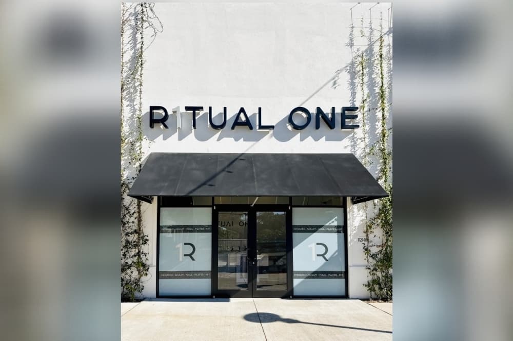 An image of a storefront with Ritual One on top. 