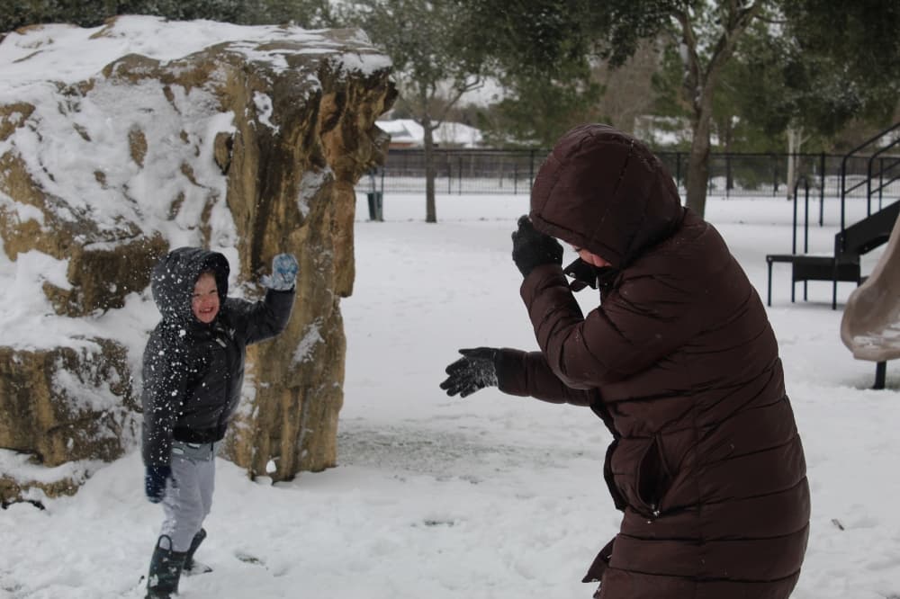 snowball fight