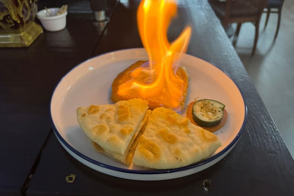 A photo of the food served at Athens Cafe. 