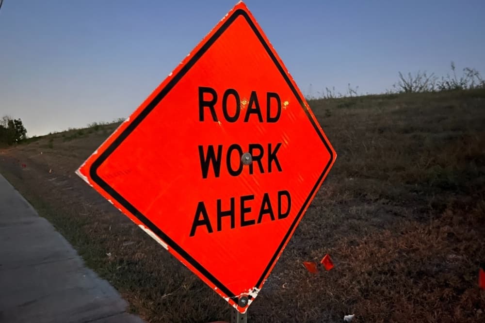 Road work underway on Flower Mound's Timber Creek Road, Wichita Trail