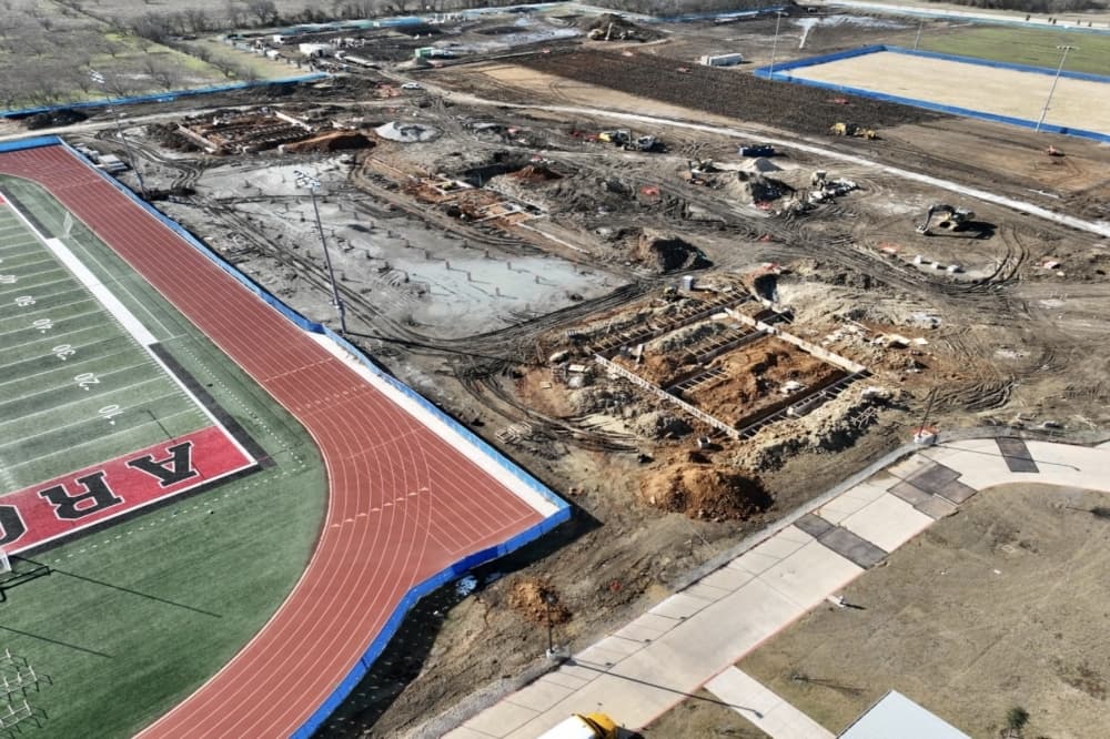 Crews ready to pour concrete for new Argyle High School stadium