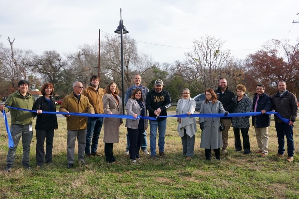 San Marcos city officials celebrate completion of Blanco Gardens drainage improvements