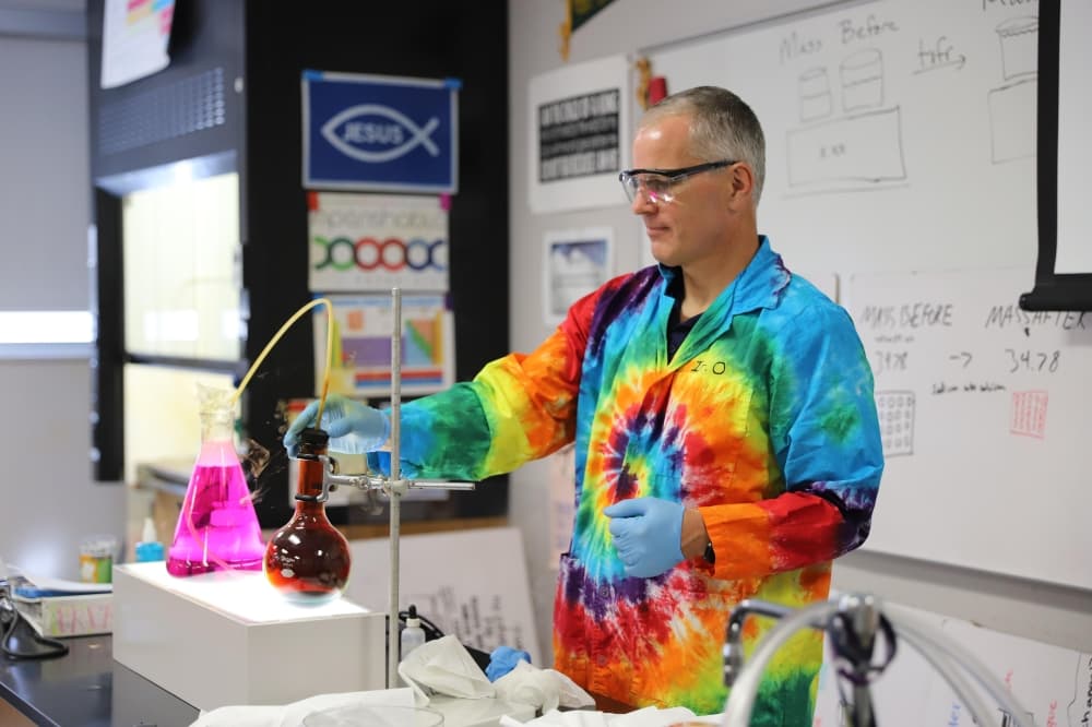 Chemistry club is among the extracurriculars at Concordia Lutheran High School. (Courtesy Concordia Lutheran High School)