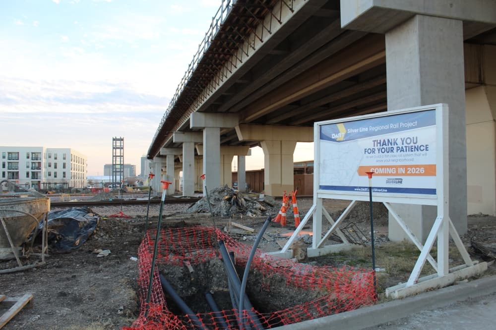 The DART Silver Line with have two stations in Plano. (Michael Crouchley/Community Impact)
