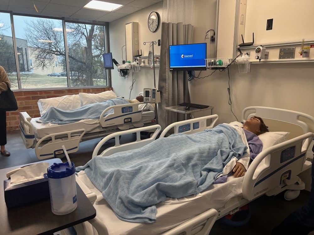 The adult care high fidelity simulation lab is where students learn about adult care, intensive care unit, emergency and trauma, as well as operating room procedures. (Brooke Sjoberg/Community Impact)