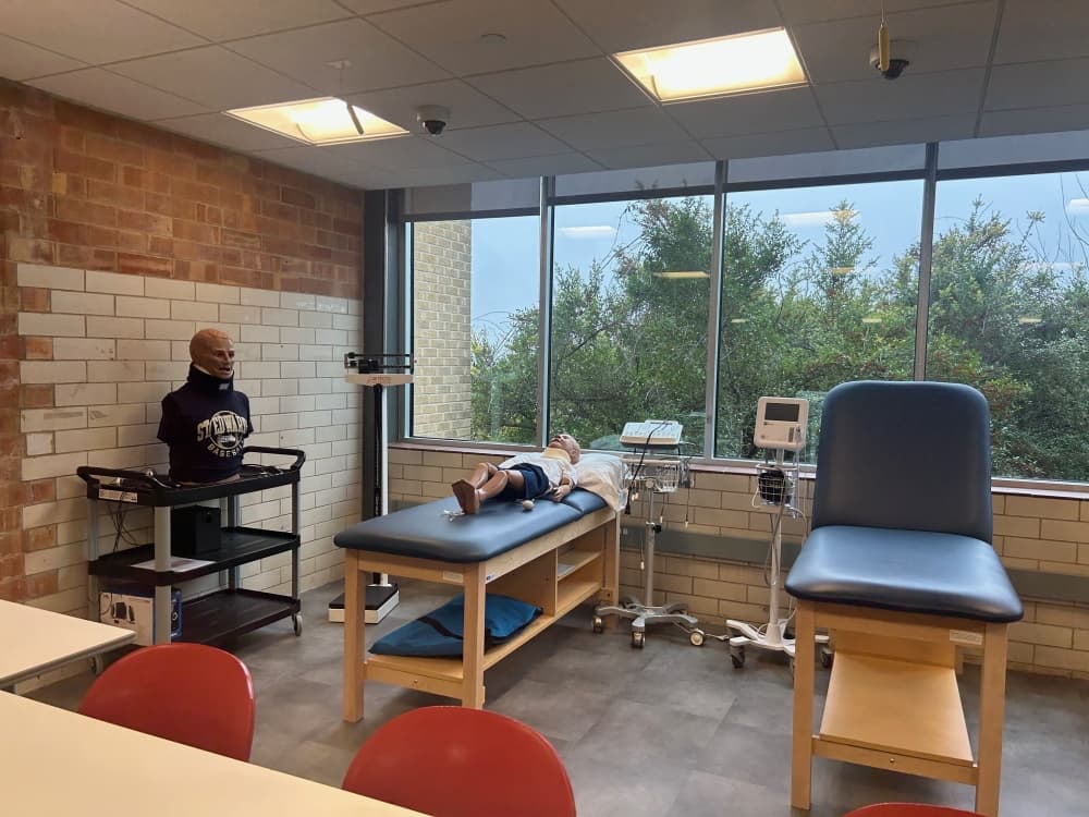 The physical and wellness lab is for a wide range of assessment skills necessary to care for all age groups. (Brooke Sjoberg/Community Impact)