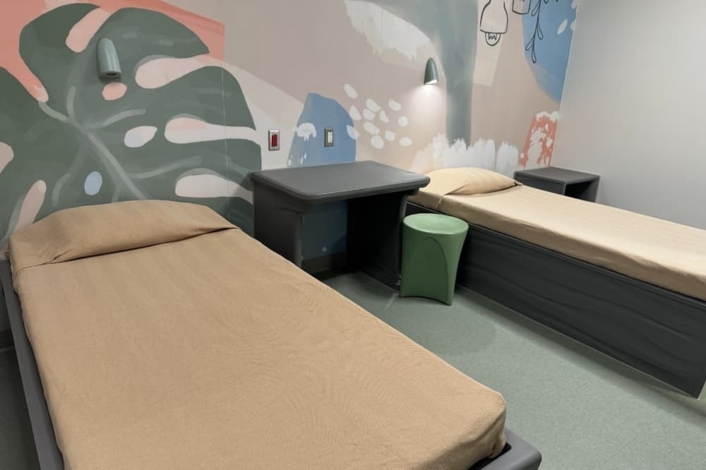bedroom with two beds