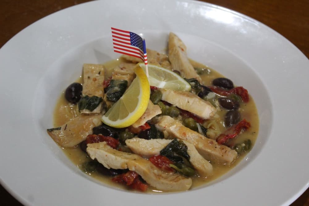 Close up of a pasta dish