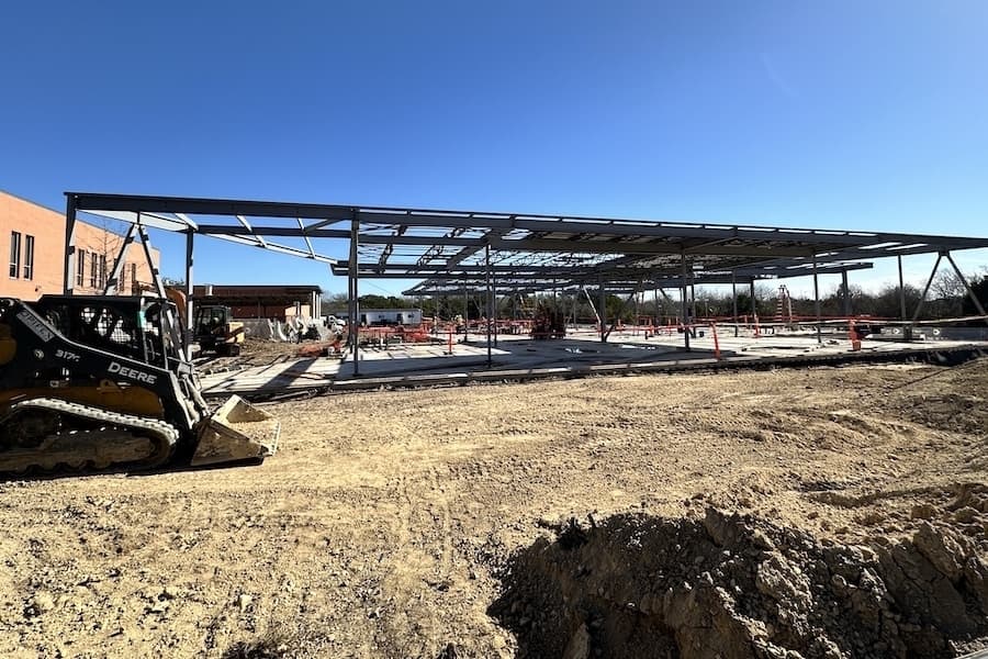 The new building is expected to open November 11, 2025. (Thalia Guzman/Community Impact)