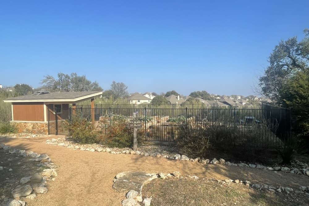 Residents can have a bed in the neighborhood's community garden. (Claire Shoop/Community Impact)