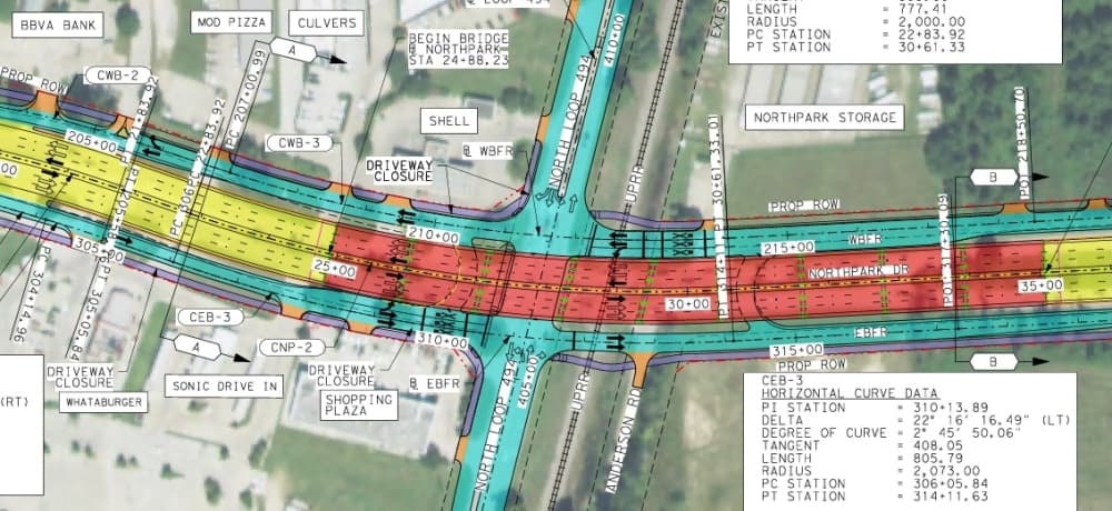 The total closure is necessary to allow the Union Pacific Railroad Corp. to safely remove and replace 200 feet of track panel at the railroad crossing at Northpark Drive. (Courtesy Lake Houston Redevelopment Authority) 