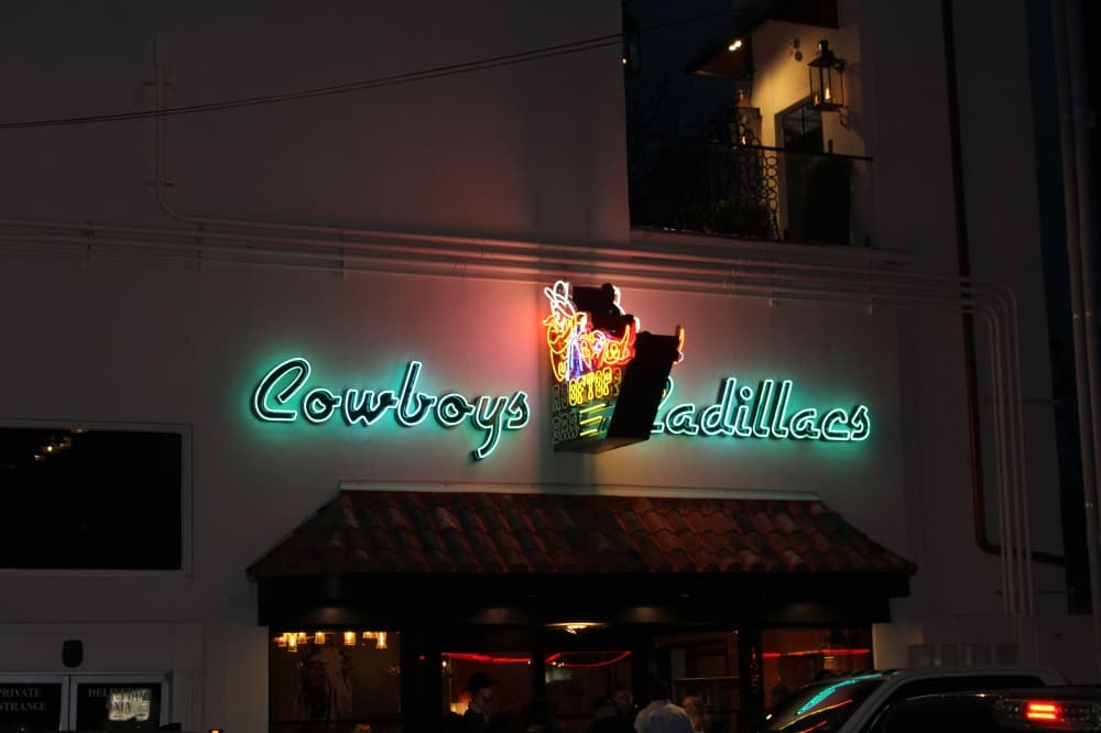 Cowboys and Cadillacs is a Western-themed, rooftop bar located in downtown New Braunfels. (Shaheryar Khan/Community Impact)