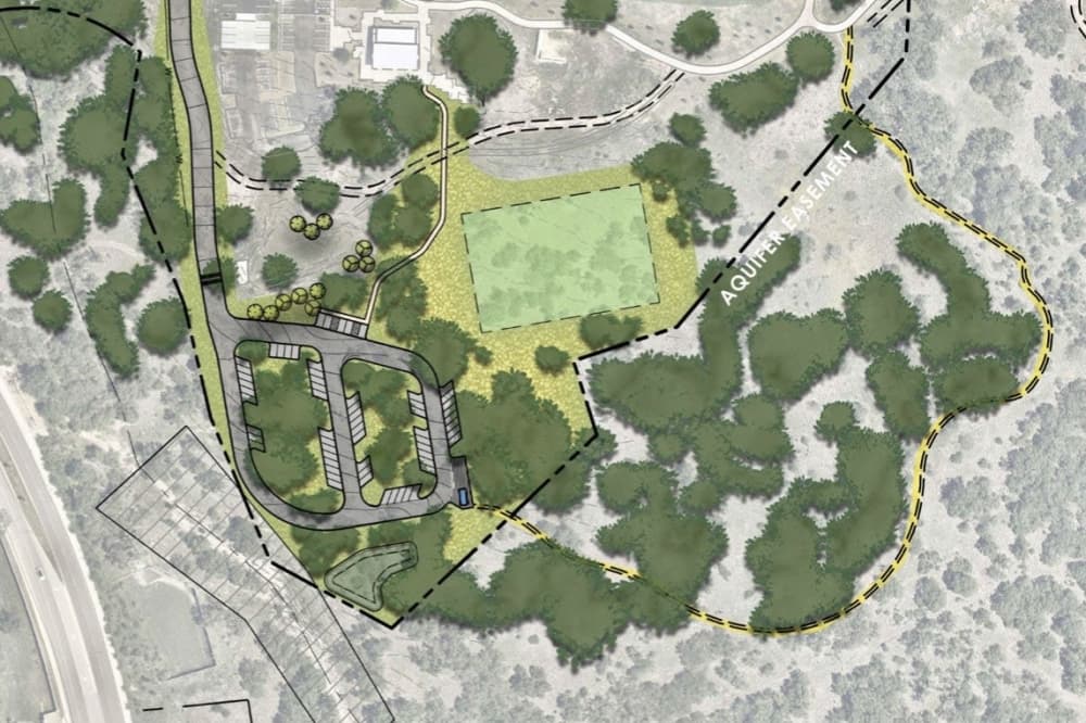 Phase 2 of the project will include refurbishing the trail head. (Rendering courtesy city of San Antonio)