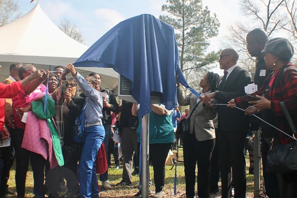 Community members, descendants gather at Conroe Community Cemetery for Texas Historical Marker unveiling