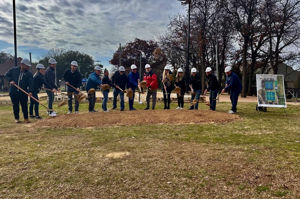 Trophy Club holds groundbreaking ceremony for pickle ball courts in Harmony Park