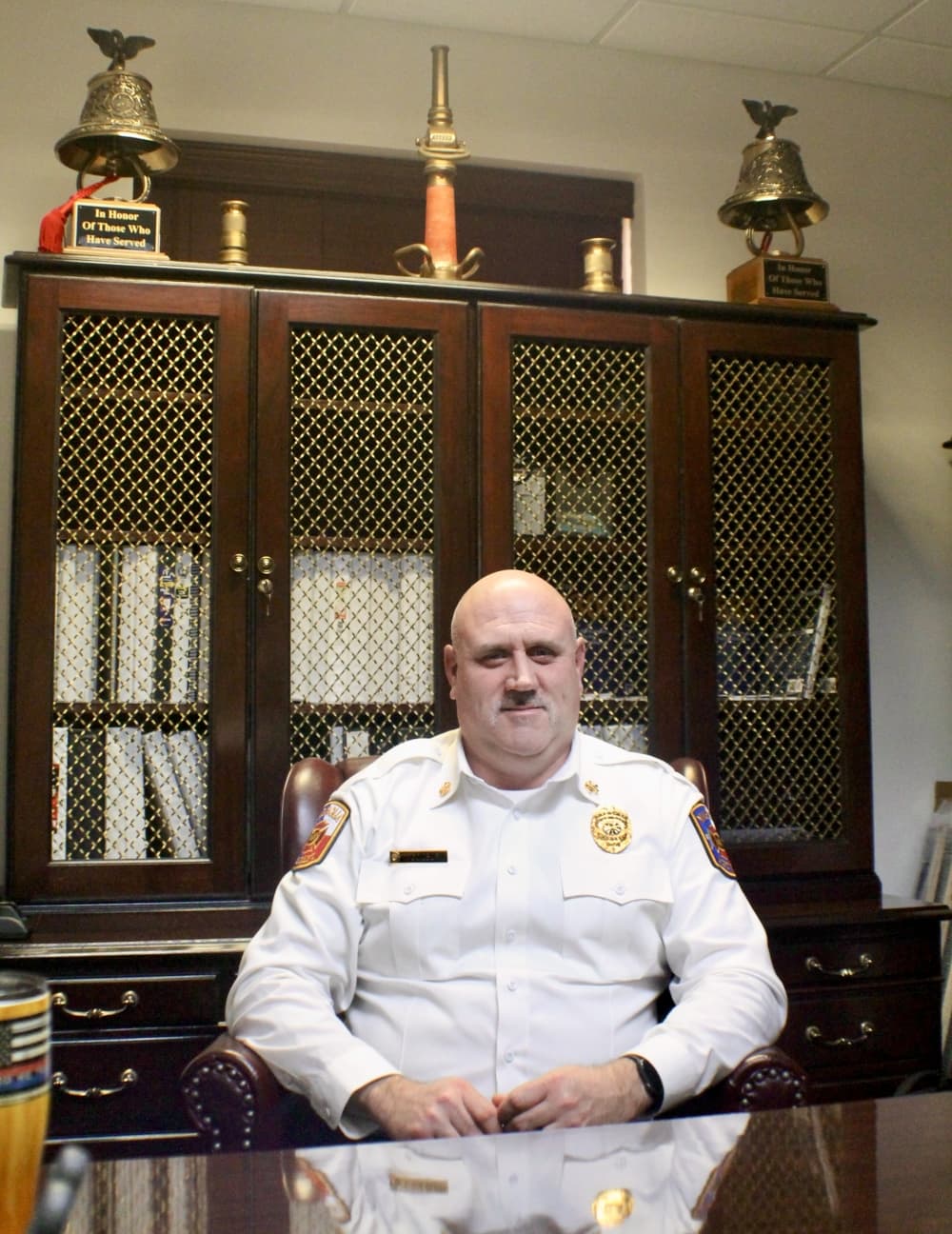 The fire department serves 130,000 residents within 165 square miles and has 100 full-time employees, 50 part-time employees and 25 administrative staff members, Colburn said in an interview. He also shared his vision and goals for the department. (Nichaela Shaheen/Community Impact)