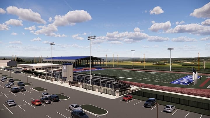 Rendering of NCISD athletic facility at NCHS